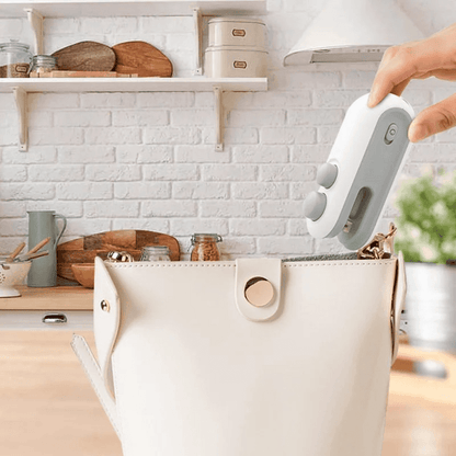 USB Rechargeable Mini Bag Sealer – 2-in-1 Heat Sealer & Cutter for Food Storage