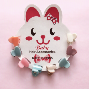 Baby Hair Clip Set - Bunny Card Display